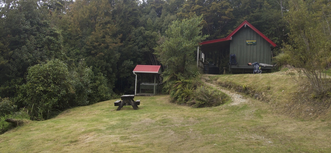 Aorere Shelter campsite, Heaphy Track, Kahurangi National Park
