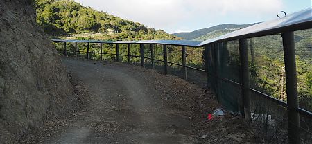 Slogging up next to the Waimarama predator fence. | Mt Richmond, Mt Richmond Forest Park