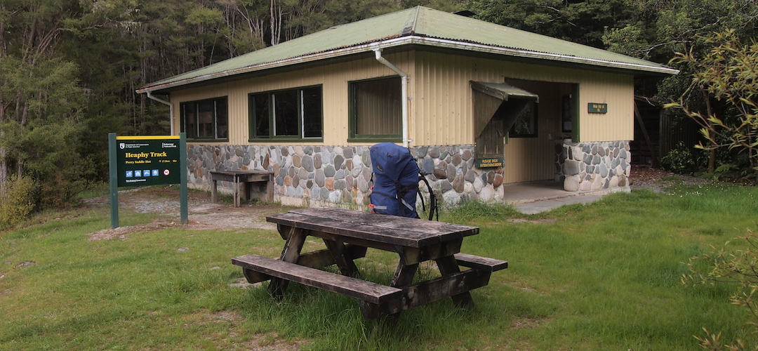Brown hut, Heaphy Track, Kahurangi National Park