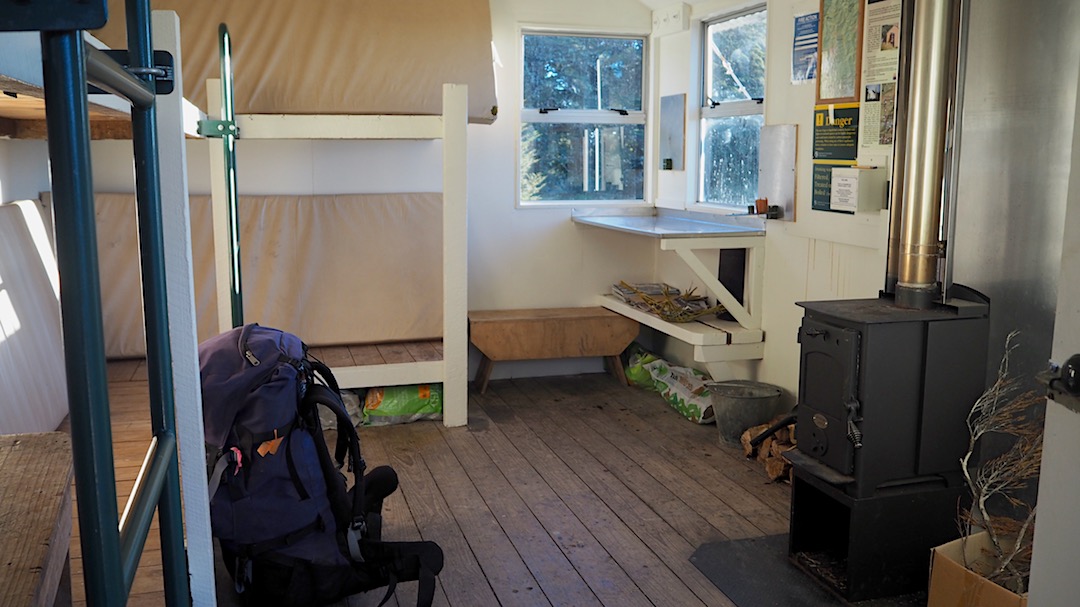 There's a new wood burner. The Nelson Tramping Club did a great job. | Mt Fell Hut, Mt Richmond Forest Park