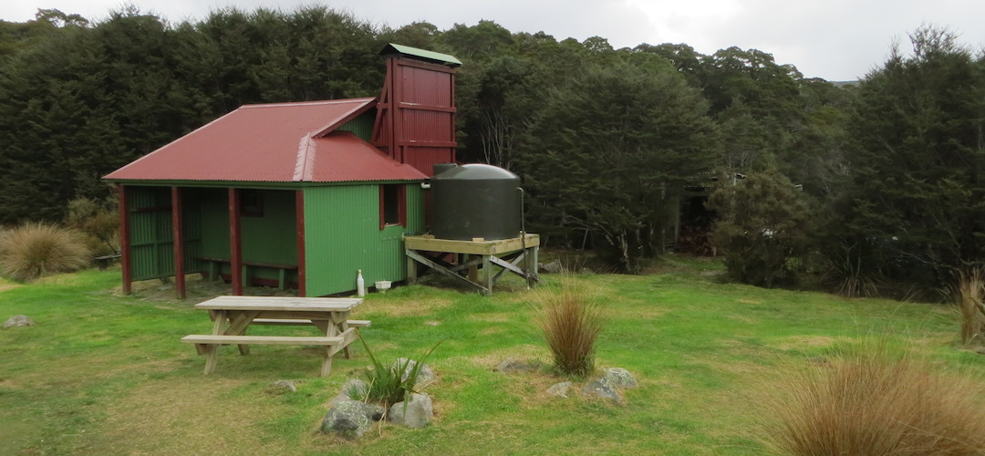 DOC has retained the old 1936 Gouland Downs hut to give a historic flavour to the track. | Gouland Downs Hut, Heaphy Track, Kahurangi National Park