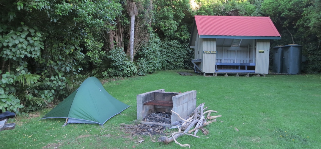 Heaphy Hut campsite, Heaphy Track, Kahurangi National Park