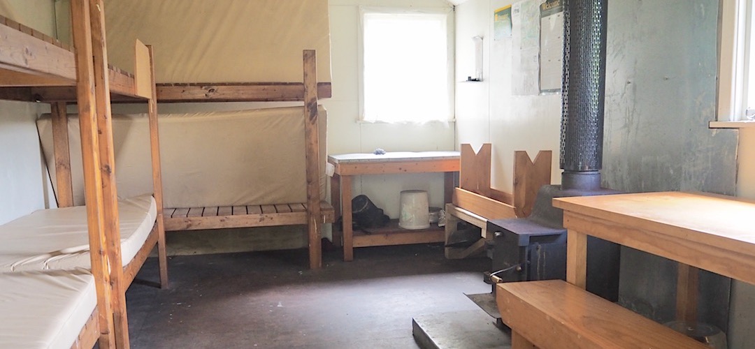 Good bunks and mattresses. Decent benches. | Mackenzie  Hut, Lake Sumner Forest Park