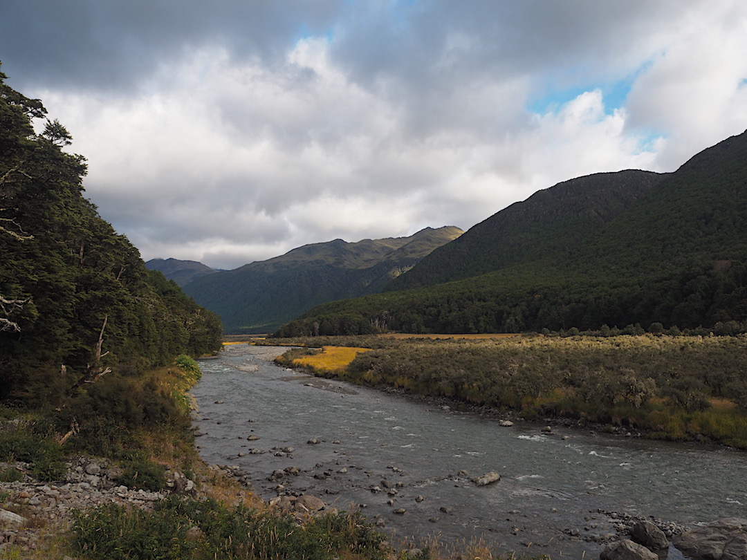 On the way up the Hope River valley. Mostly easy walking.
