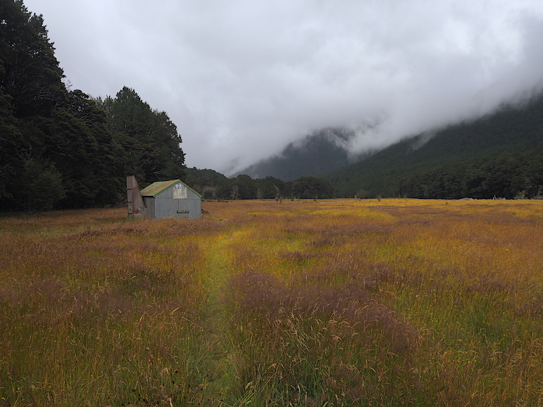 The 1955 Cameron Hut is now in a poor state. Needs some love and attention.