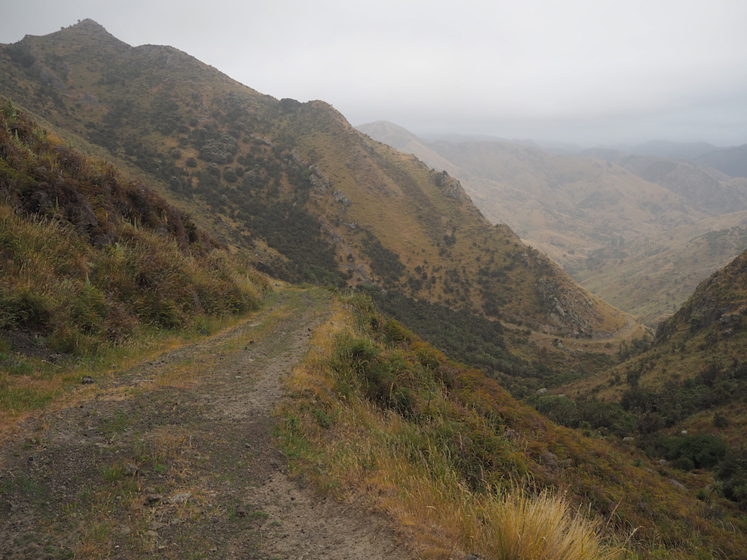 A lot of elevation was lost in a hurry on the way don to Beehive Hut.