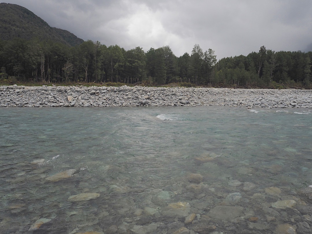 The last river crossing, the Otira River was probably the most difficult due to the depth and current.