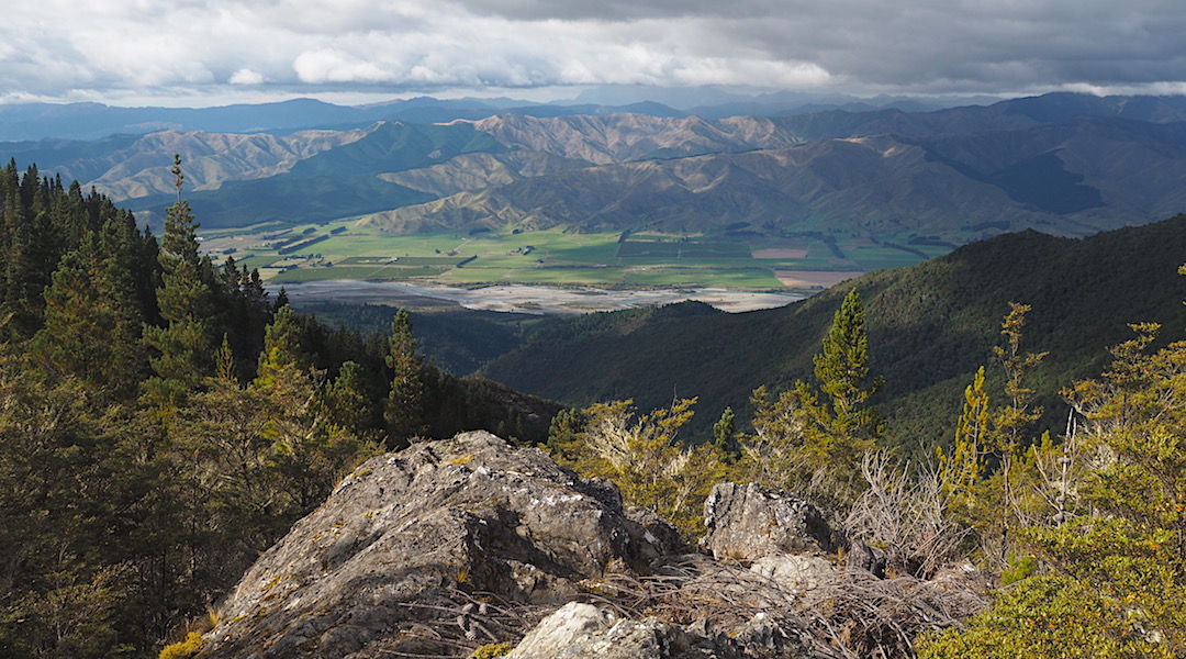 The Wairau valley from the Enchanted Lookout.  | Mt Richmond Forest Park circuit, April 2018