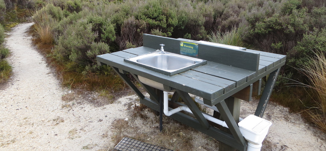 James MacKay Hut campsite, Heaphy Track, Kahurangi National Park