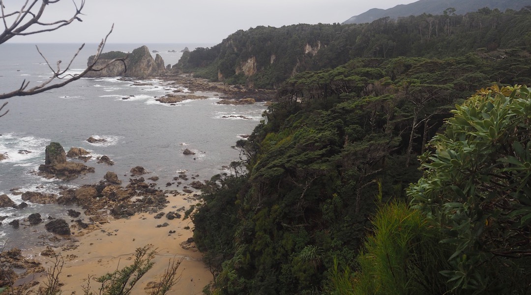 Great coastline near Westies Hut.   | South Coast Track, Southern Fiordland