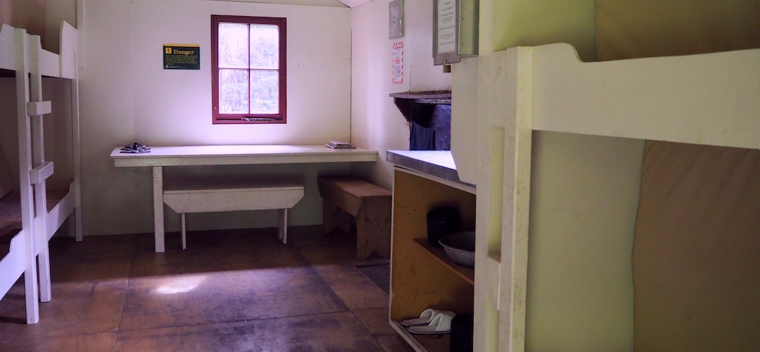 Has an extra two bunks for some reason.  | Begley Hut, Begley River