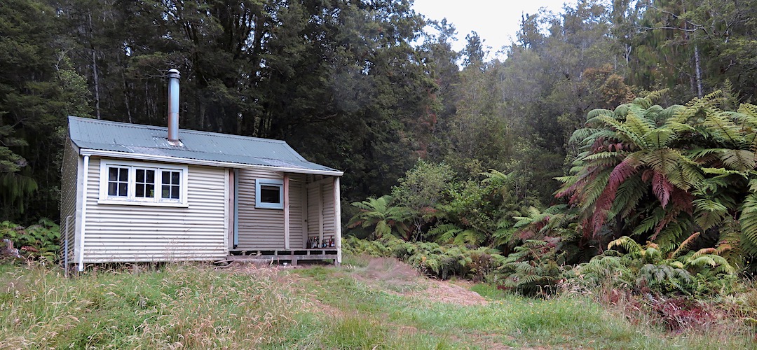 Built in 1905, but since renovated. | Blue River Hut, Haast Paringa Cattle Trail