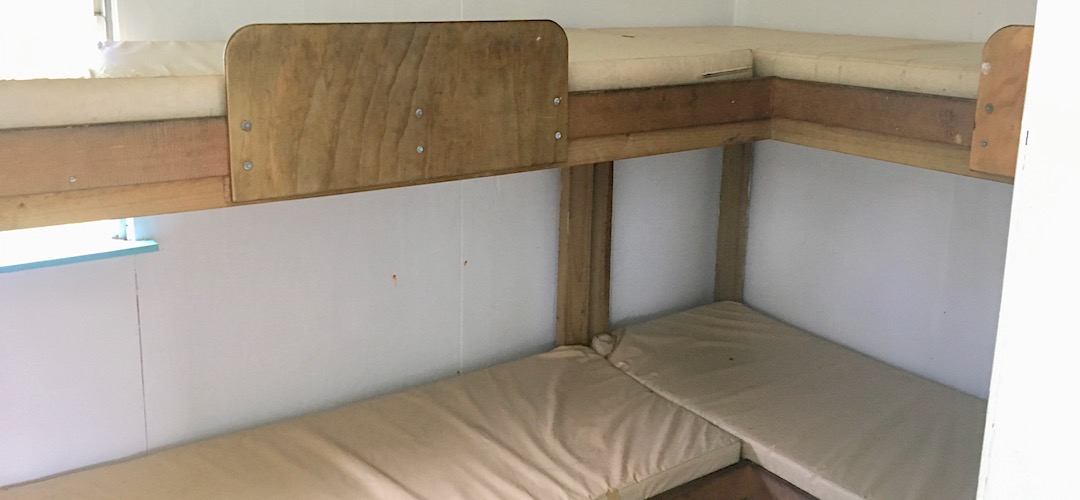 4 bunks adjacent to kitchen/living. | Gorge River Hut, Barn Bay to Big Bay coastal route