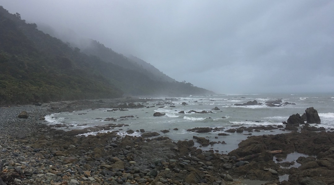 I'll be leaving tomorrow. Maybe the weather will pick up. | Gorge River, South Westland