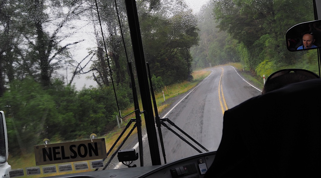 In the Buller Gorge on my way to Fox Glacier the weather wasn't looking too great.