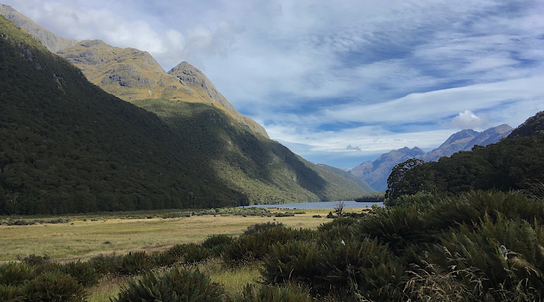 Getting down towards Lake McKellar. At the turnoff to McKellar Saddle and Caples Track. | Greenstone Track, Mt Aspiring National Park