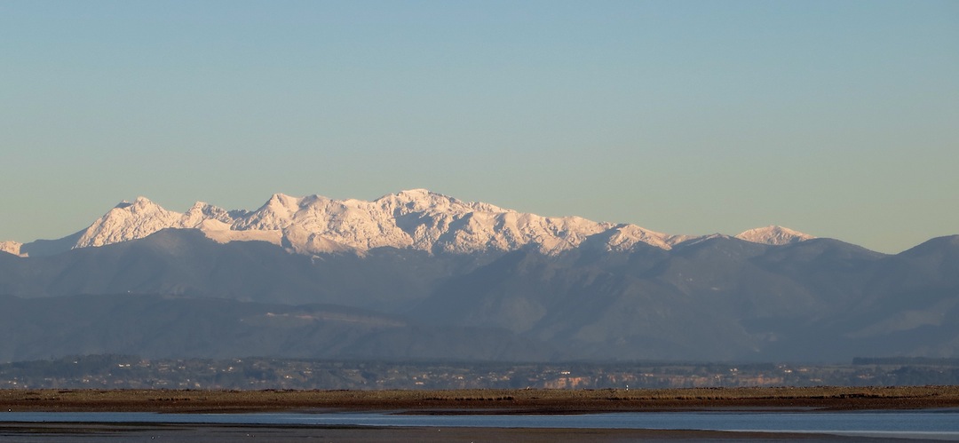 Mt Arthur is clear and shows some new snow