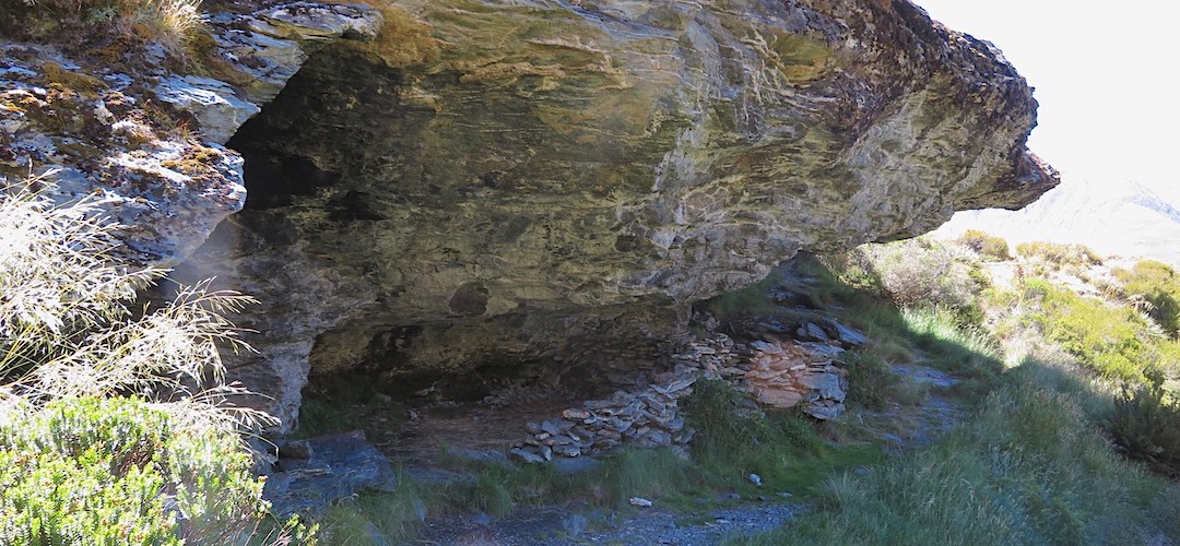 Rock bivvy, Kea Basin, Mt Aspiring National Park