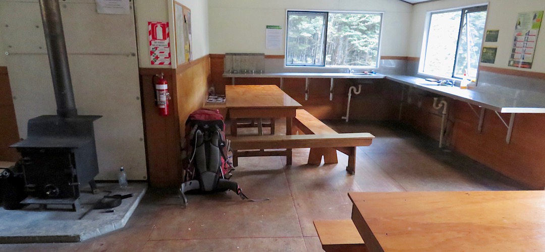 Living area. | Daley Hut, Rees-Dart Track, Mt Aspiring National Park