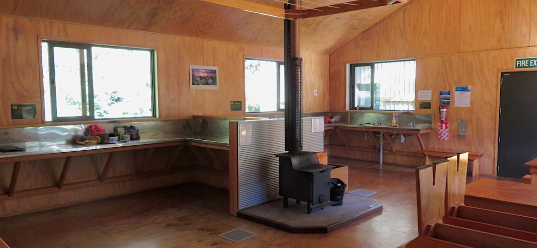 Kitchen benches | Dart Hut, Rees-Dart Track, Mt Aspiring National Park