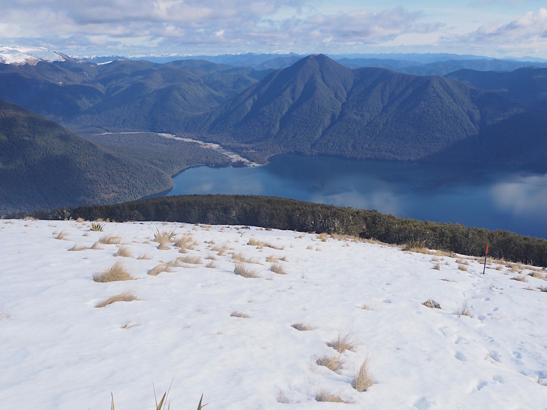 Lake Rotoroa and D'Urville River from Mt Cedric, Day 4 | Lake Angelus, July 2019