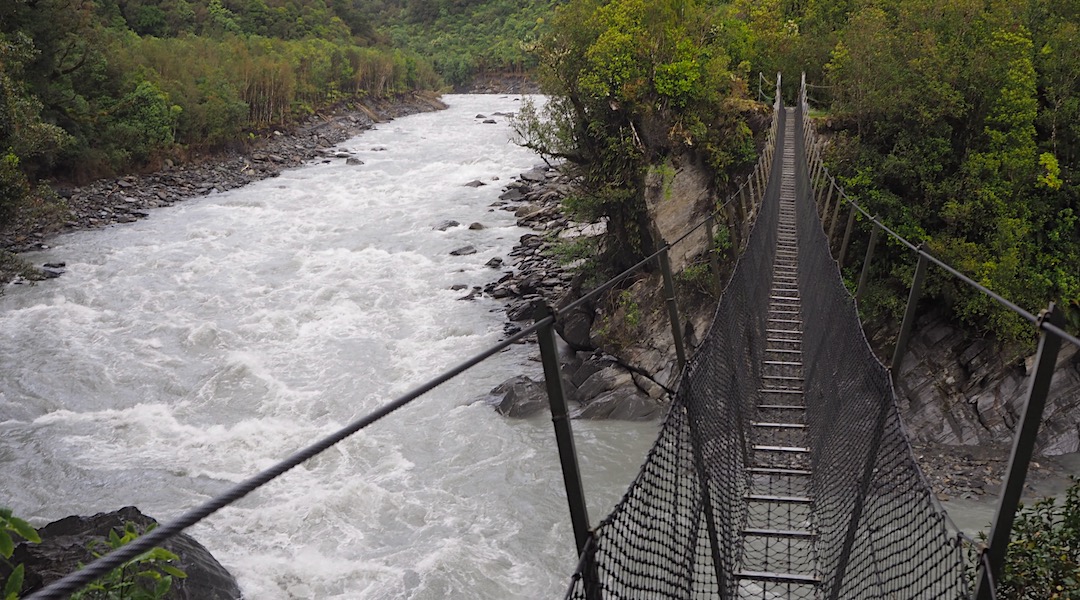 Cesspool Swingbridge, Arahura River | Arahura/Styx blog, December 2019