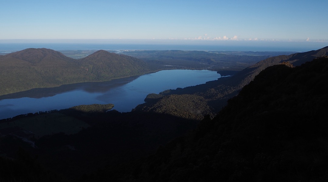 Lake Kaniere, Hokitika, Tasman Sea from Mt Brown Hut. | Arahura/Styx blog, December 2019