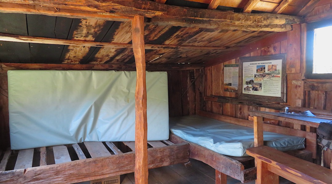 Riordans Hut bunks | Kahurangi National Park
