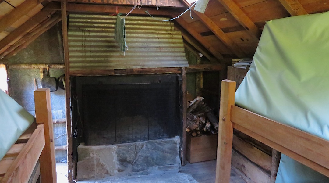 Waingaro Forks Hut fireplace | Kahurangi National Park