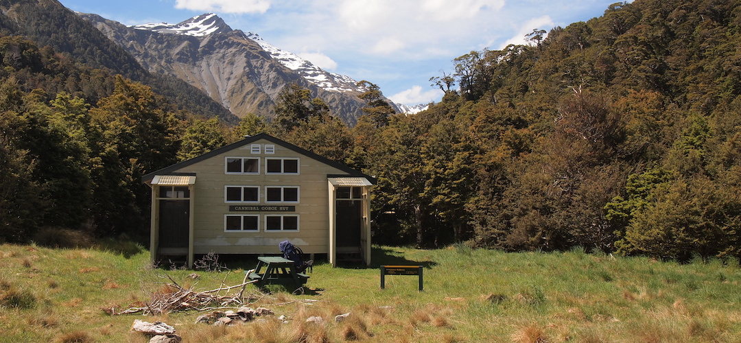 Cannibal Gorge Hut, St James Walkway