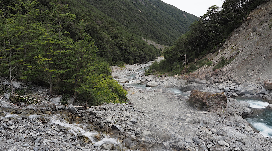 Plenty of rubble from recent rainfall events in Edwards River. | Day 3 Arthurs Pass tramp, February 2021