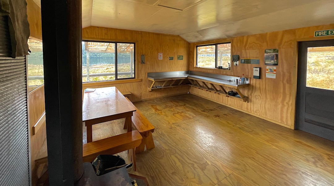 Living and kitchen area.  | Green Lake Hut