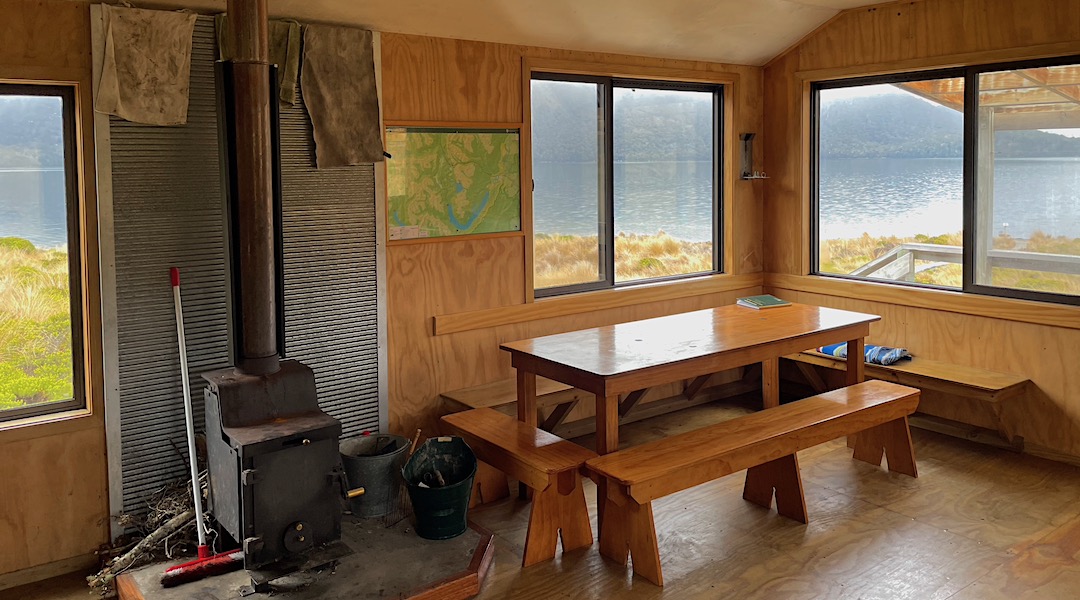 Great view from the table.  | Green Lake Hut