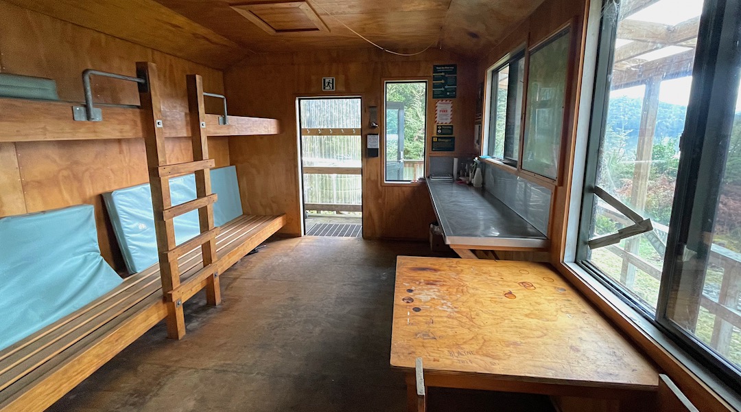 Kitchen and bunks. | Rodger Inlet Hut
