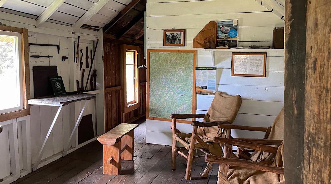 Some historic artifacts on display. | Asbestos Cottage, Kahurangi National Park