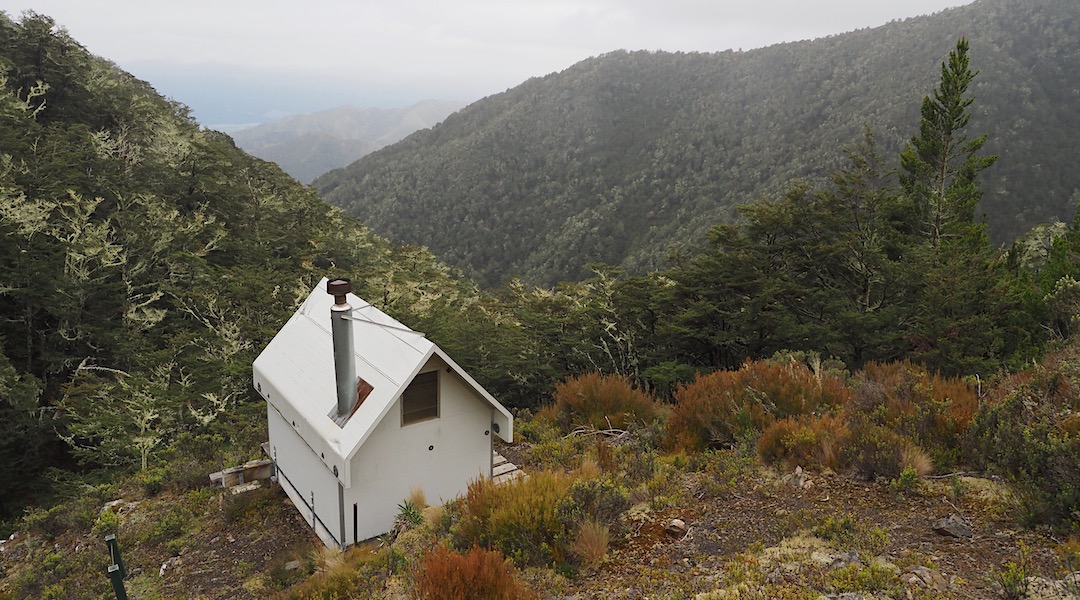 Surprising view down to the Wairau River. | Turkey Nest Bivvy, South Marlborough