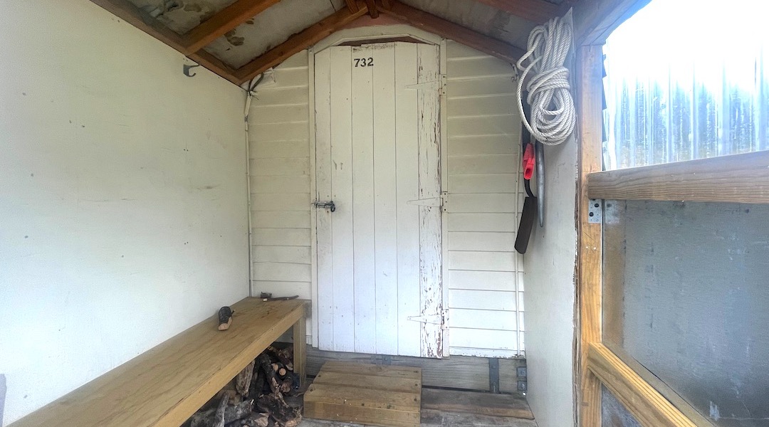 The porch is almost as big as the bivvy. |  Lost Stream Bivvy, Branch River, Marlborough