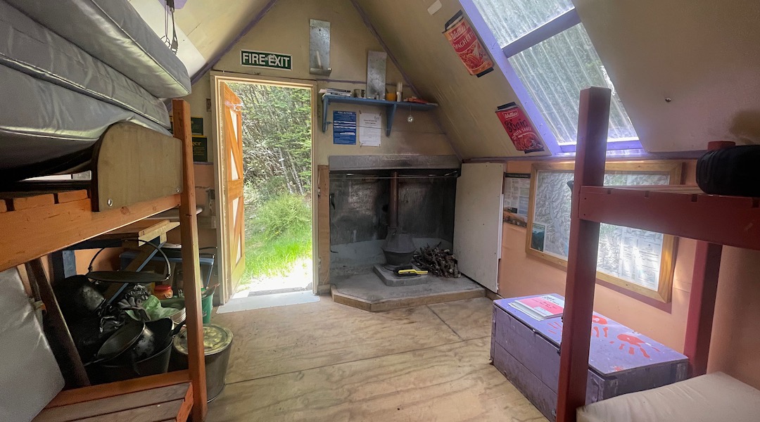 That's a tiny wood burner. | Avoca Hut, Craigieburn Forest Park