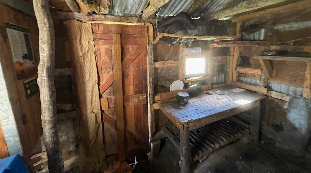 Not quite rat-proofed. | Old Basins Hut, Craigieburn Forest Park