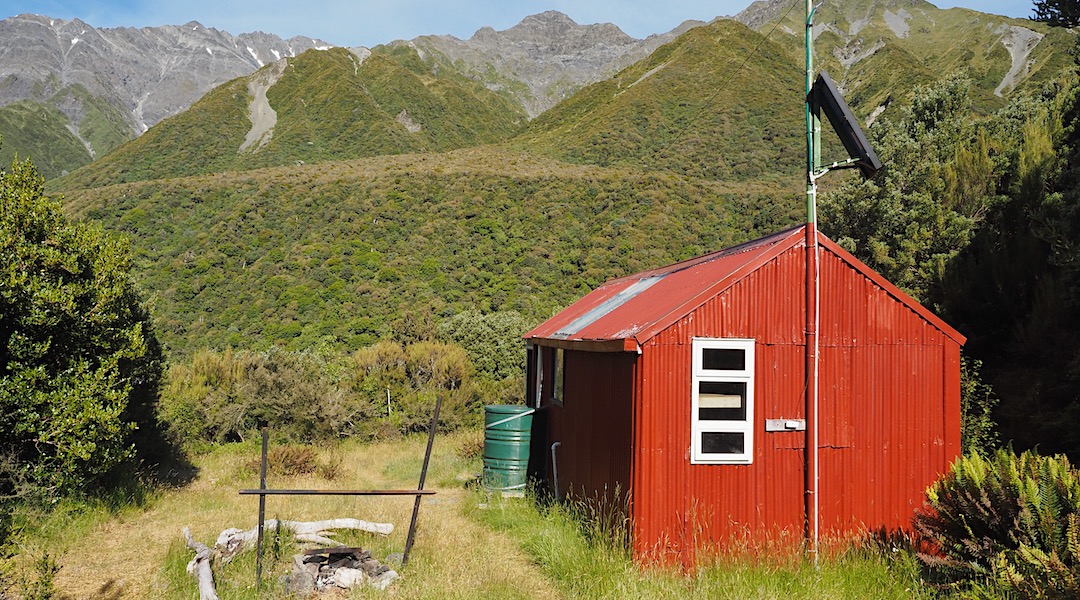 Unlike Urquharts down the river, this is painted. | Park Morpeth Hut, Wilberforce Conservation Area