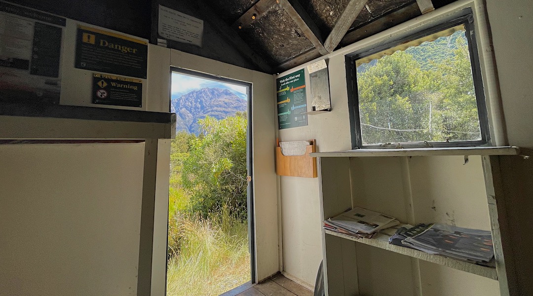 Typically compact two bunk interior. | Weka Burnet Bivvy, Craigieburn Forest Park