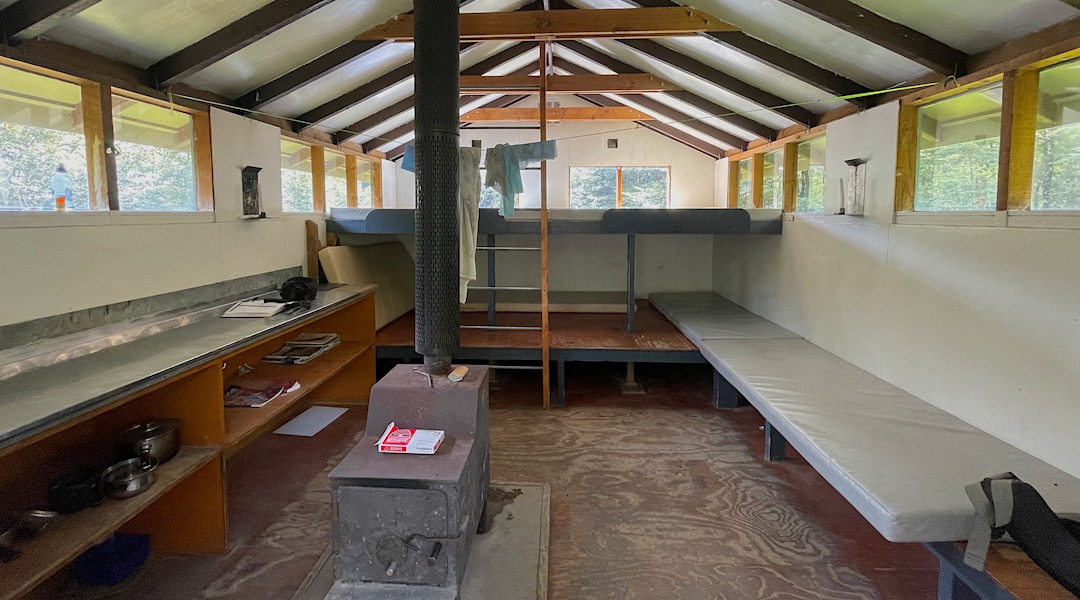 Strange you can't really look out the windows. | Wharfedale Hut, Oxford Forest Conservation Area