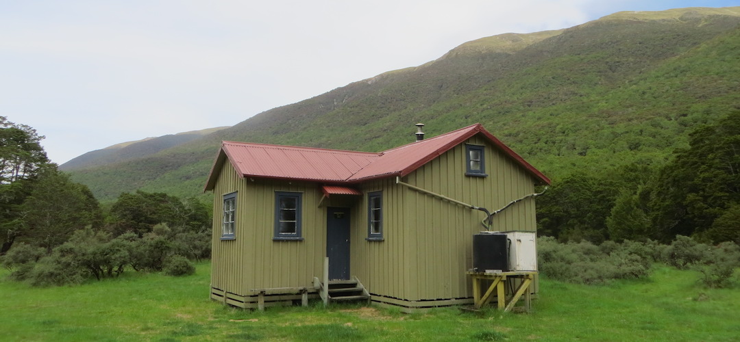 Hurunui Hut no 3, Harper Pass route, North Canterbury