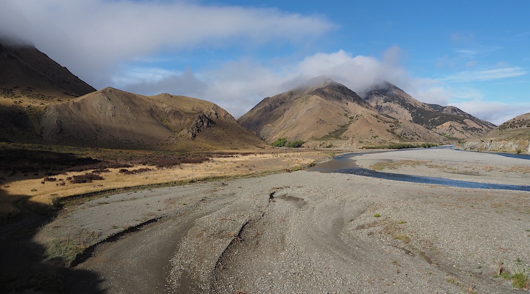 Looking up the Clarence River from Palmer Hut. | South Marlborough, March 2022