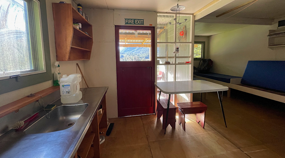 Interior 1. | Roaring Lion Hut, Kahurangi National Park