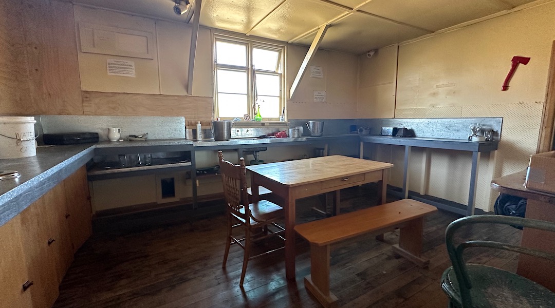 It's a big kitchen. | Big Hut, Rock and Pillar Scenic Reserve