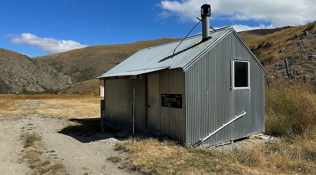 Exterior. | Boundary Creek Hut, Oteake Conservation Park