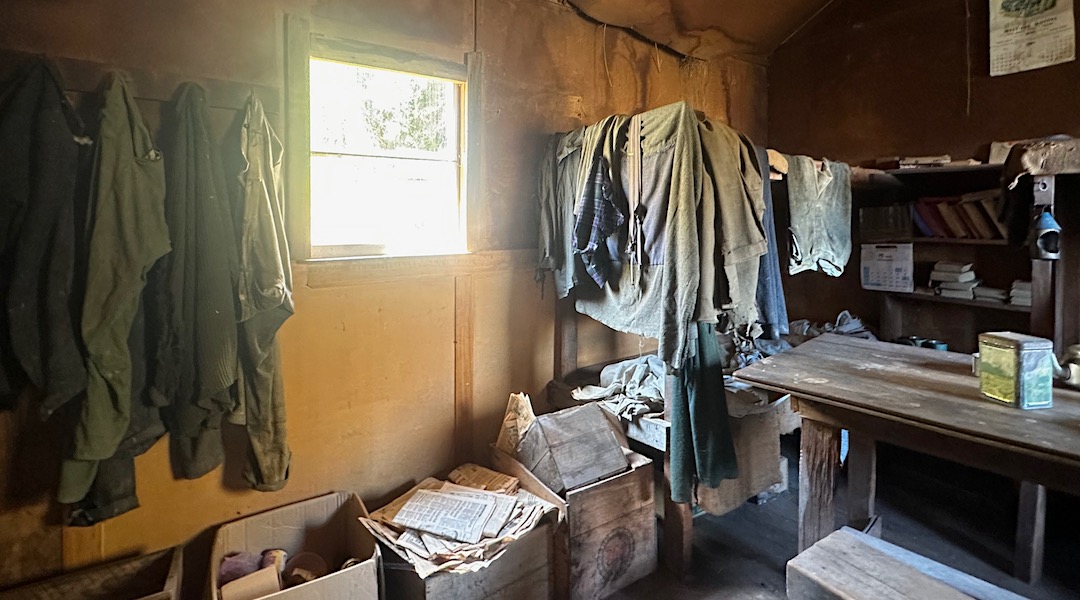  The old miner's gear. | Bonnie Jean Hut, Whakaari Conservation Area
