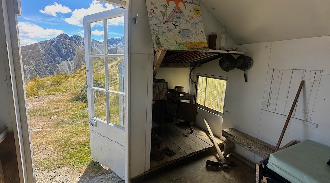 Great view up there. | Heather Jock Hut, Whakaari Conservation Area