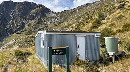 Water tank runs out of water in summer. | McIntyre Hut, Whakaari Conservation Area